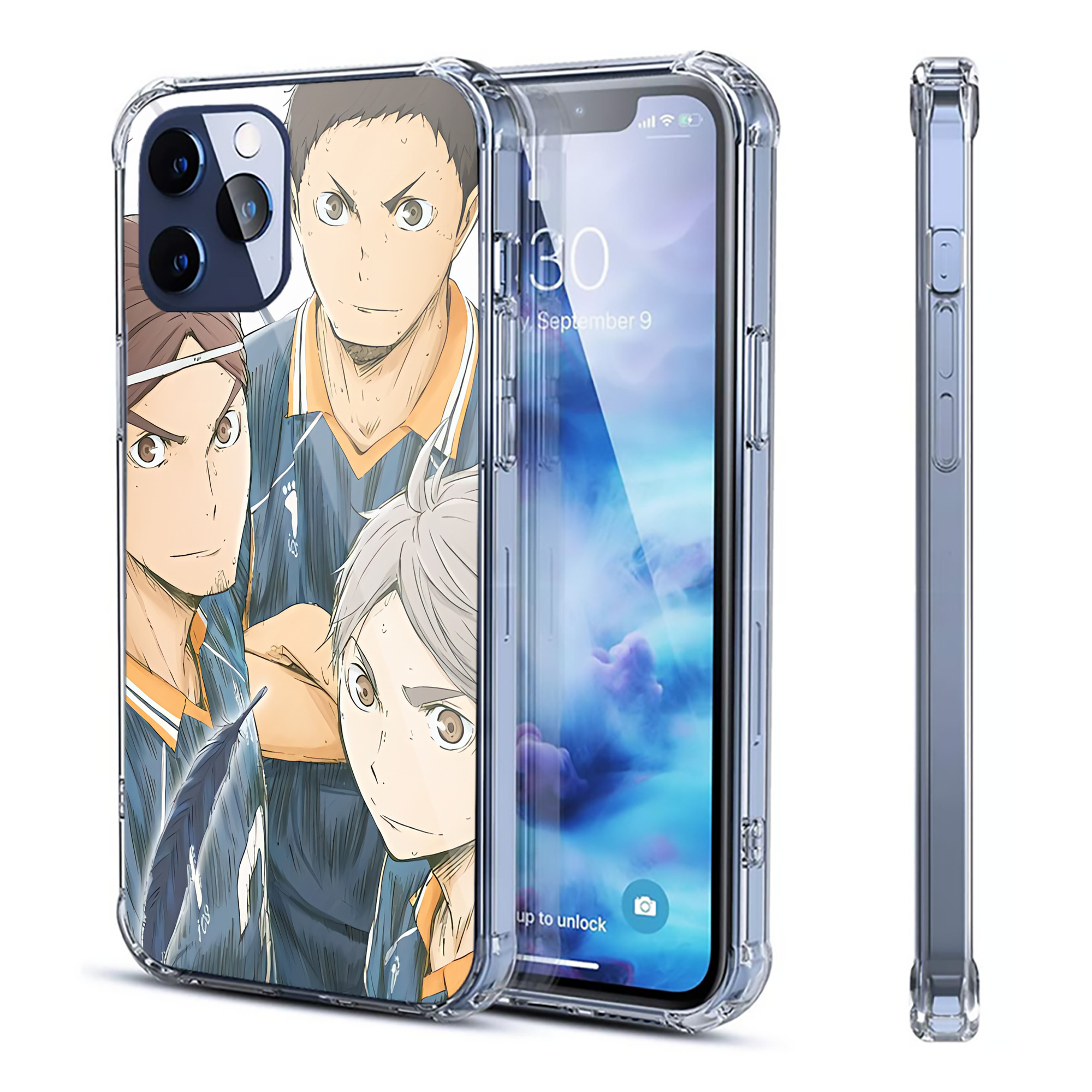（画像用） ハイキュー!! Haikyu!! 【iPhone 12シリーズ対応】透明スマホケース（クリアソフトケース）